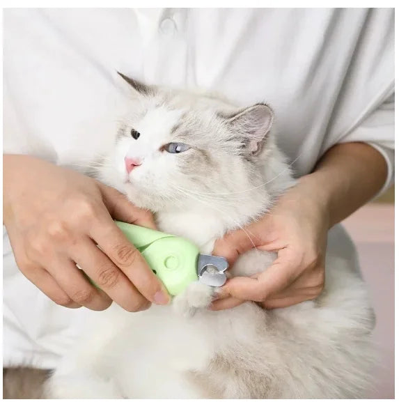 Cortadore de unhas, alicates e limas para cães e gatos com luz LED 3 em 1 - Neverdie Store