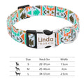 Coleira de cachorro de náilon ajustável, coleira personalizada para identificação de cães e gatos com fivela de nome gravado, anti-perda para cães pequenos, médios e grandes