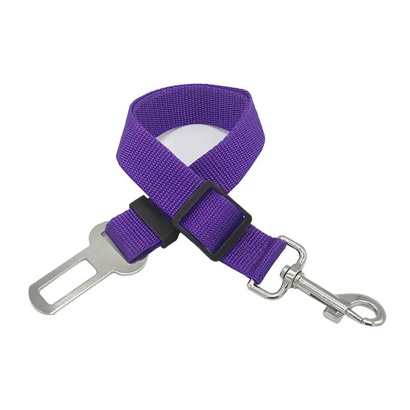 Novo cinto de segurança para cães e gatos, cinto de segurança para animais de estimação, veículo, clipe de chumbo, alavanca de segurança, tração, coleiras para cães gxq05