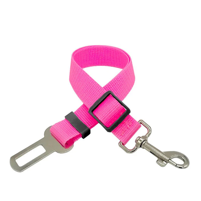 Novo cinto de segurança para cães e gatos, cinto de segurança para animais de estimação, veículo, clipe de chumbo, alavanca de segurança, tração, coleiras para cães gxq05