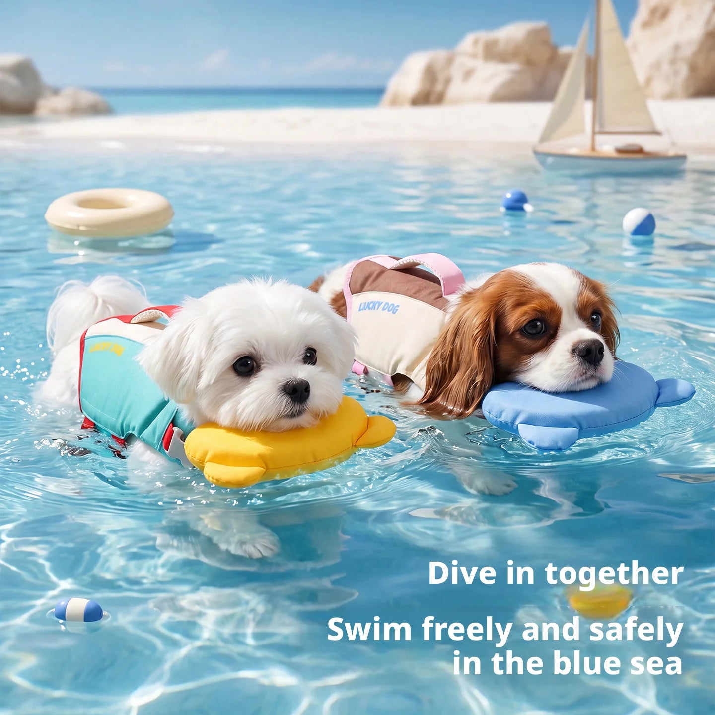 Colete Salva-Vidas de Verão SHINEKNOT para Cães, Portátil, Super Flutuante, Roupa de Natação para Cães de Pequeno e Médio Porte