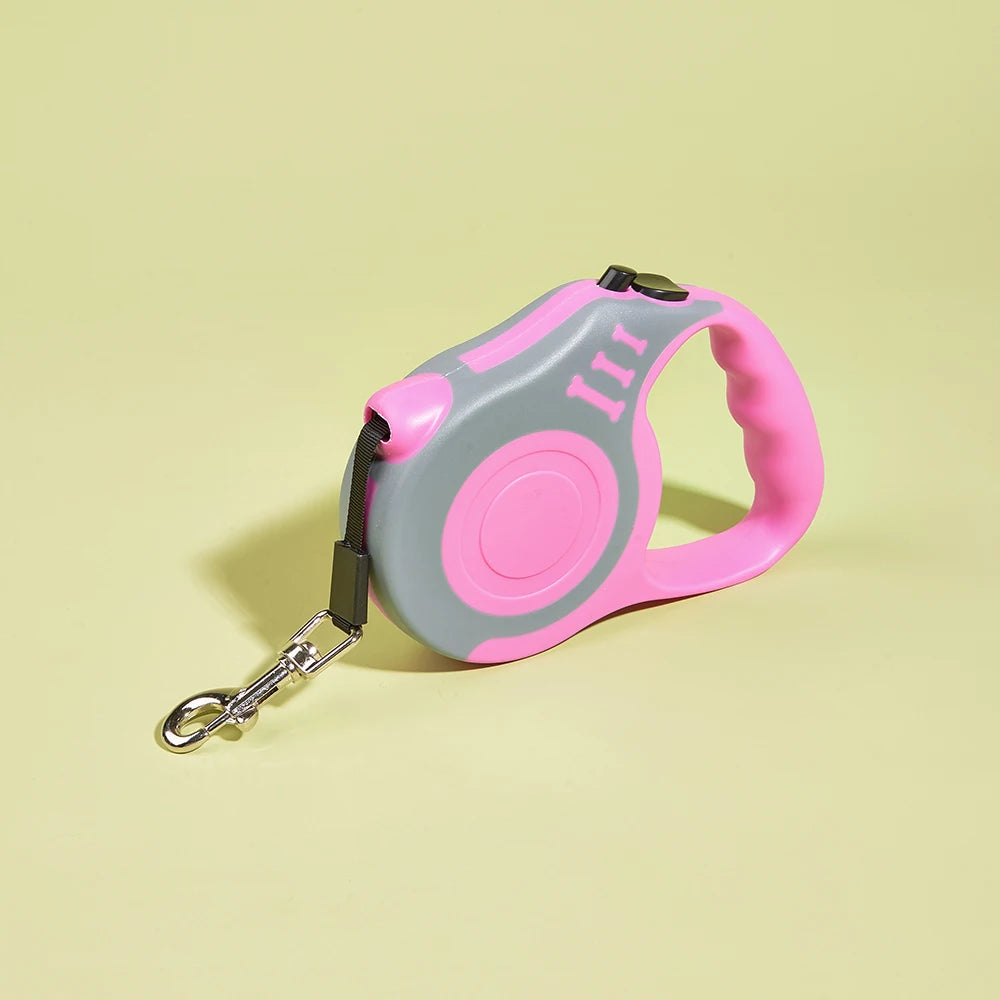 Coleira para cachorro de 3m, 5m, nylon forte, chumbo para cães pequenos, médios e grandes, gatos, automática, retrátil, durável, yorkshire, suprimentos para animais de estimação