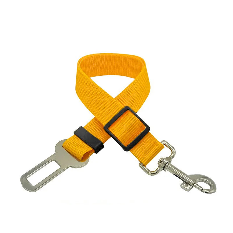 Novo cinto de segurança para cães e gatos, cinto de segurança para animais de estimação, veículo, clipe de chumbo, alavanca de segurança, tração, coleiras para cães gxq05