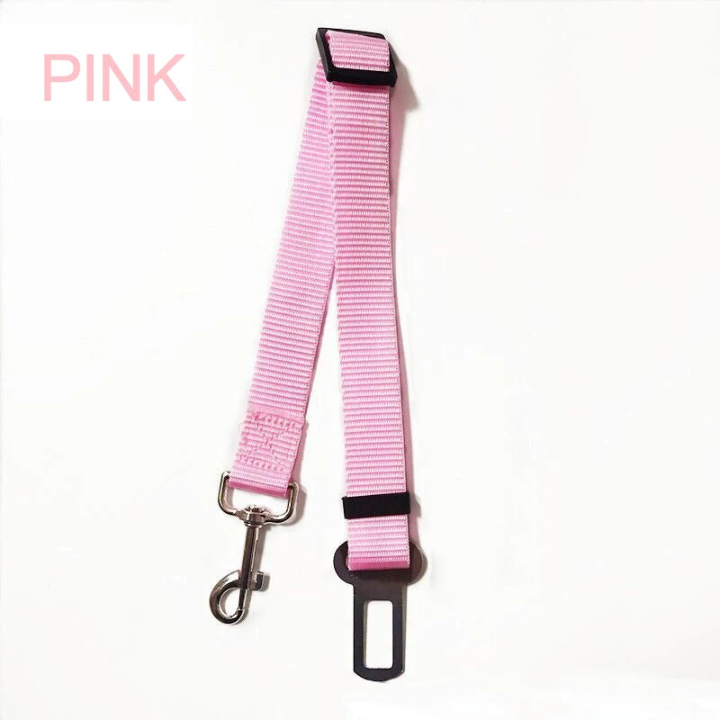 Novo cinto de segurança para cães e gatos, cinto de segurança para animais de estimação, veículo, clipe de chumbo, alavanca de segurança, tração, coleiras para cães gxq05