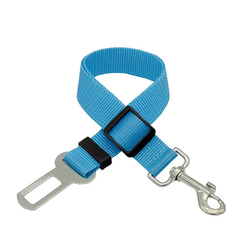 Novo cinto de segurança para cães e gatos, cinto de segurança para animais de estimação, veículo, clipe de chumbo, alavanca de segurança, tração, coleiras para cães gxq05