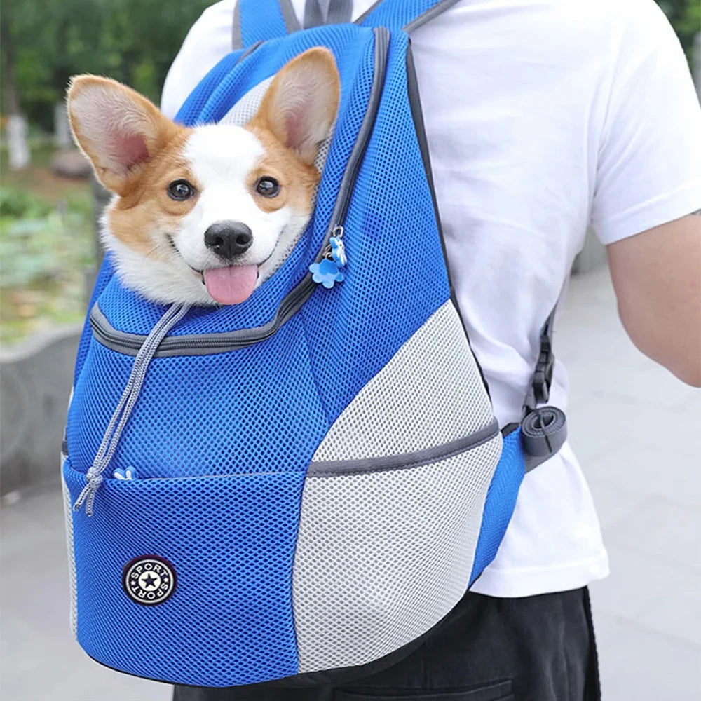 Saco de transporte do cão de estimação mochila de transporte do cão para cães pequenos viagem respirável portador do cão filhote de cachorro transportar animais de estimação suprimentos