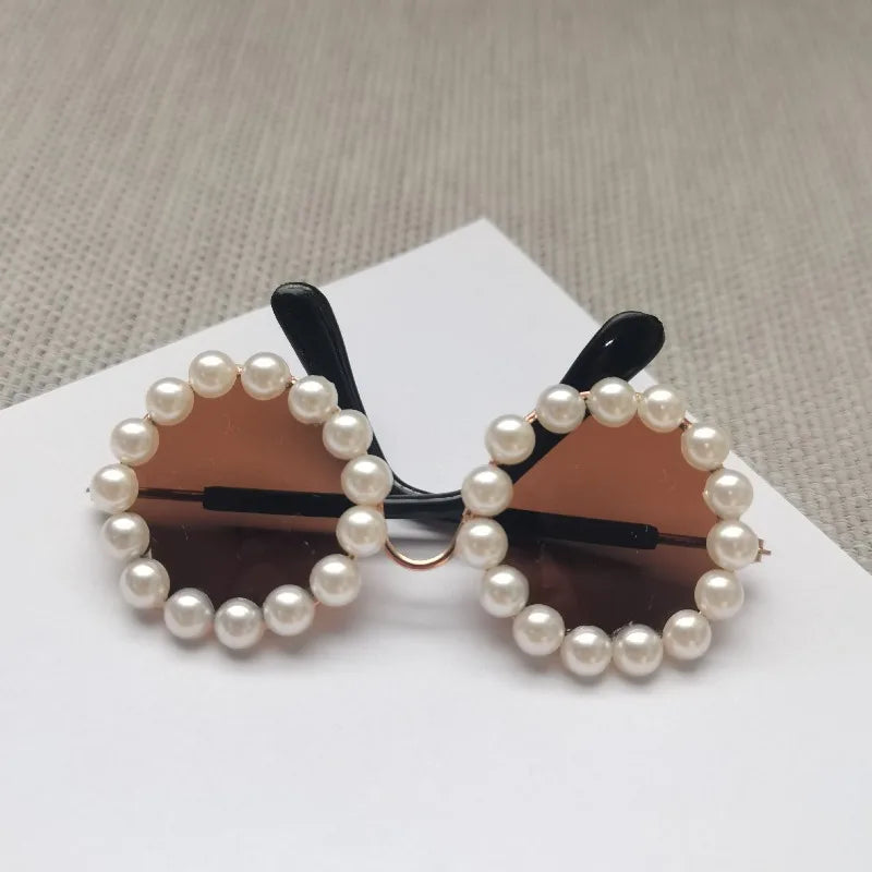 Acessórios para animais de estimação flor óculos de sol circular rpg óculos foto adereços óculos para gatos e pequenos e paracord trela do cão