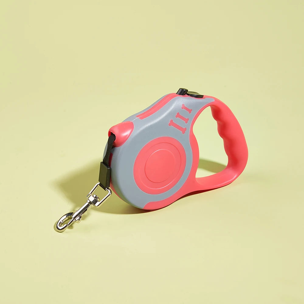 Coleira para cachorro de 3m, 5m, nylon forte, chumbo para cães pequenos, médios e grandes, gatos, automática, retrátil, durável, yorkshire, suprimentos para animais de estimação