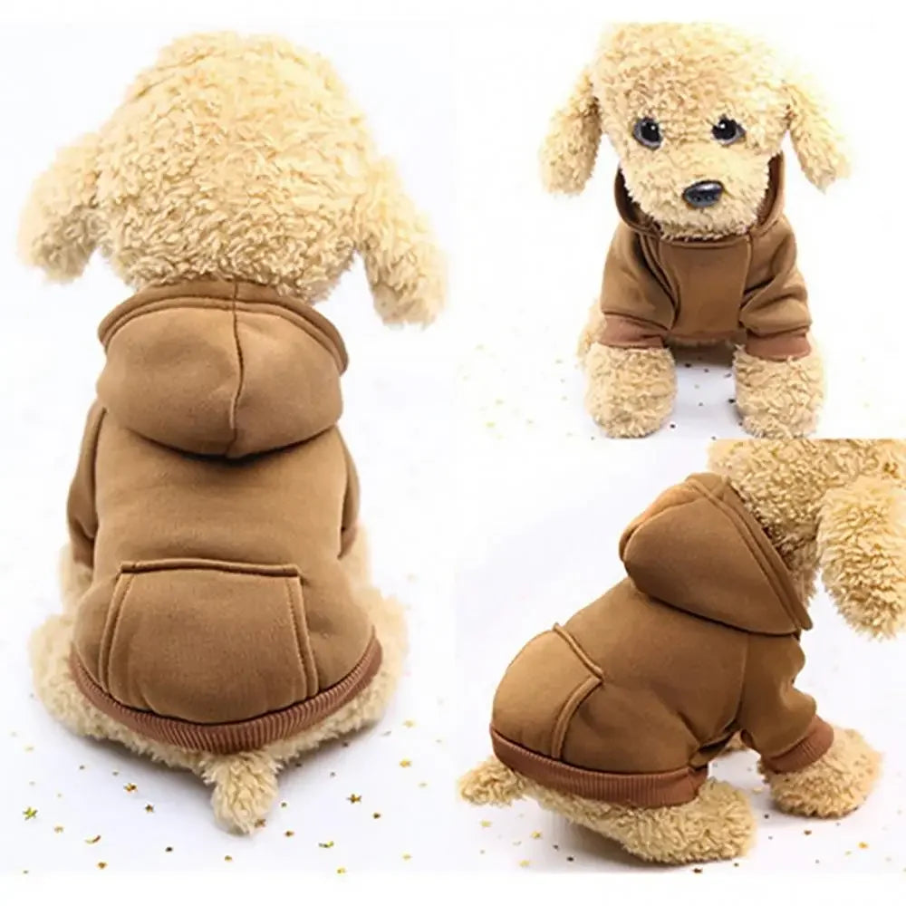 Jaqueta de Moletom com Capuz para Cães de Inverno, Casaco para Cães Pequenos e Médios, Roupa para Filhotes, Fantasia para Chihuahuas e Bulldogs, Roupa de Outono para Filhotes