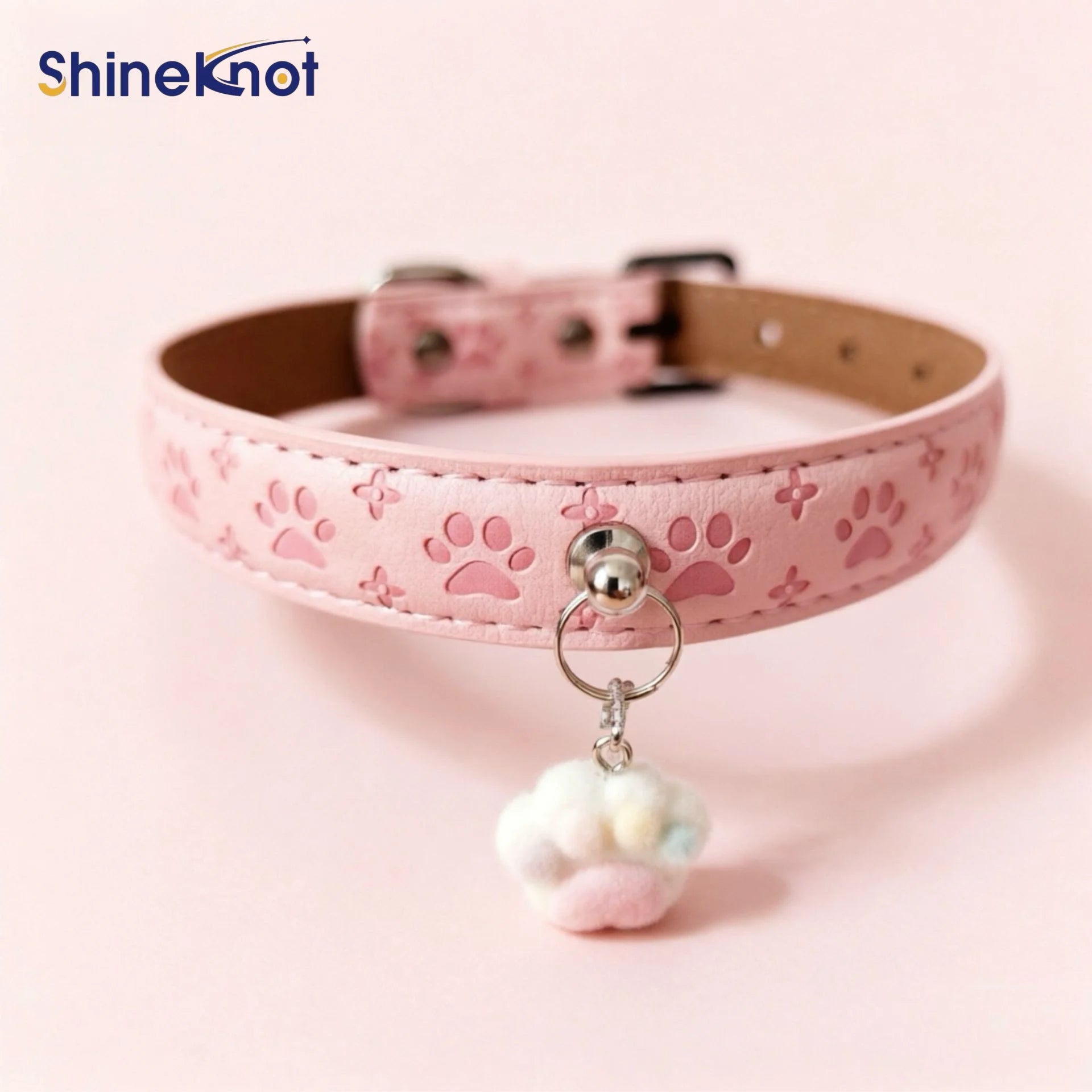 Coleiras populares para cães de porte pequeno e médio, com pingentes de pegadas de patas, coleiras para animais de estimação, coleiras para gatos e cães.