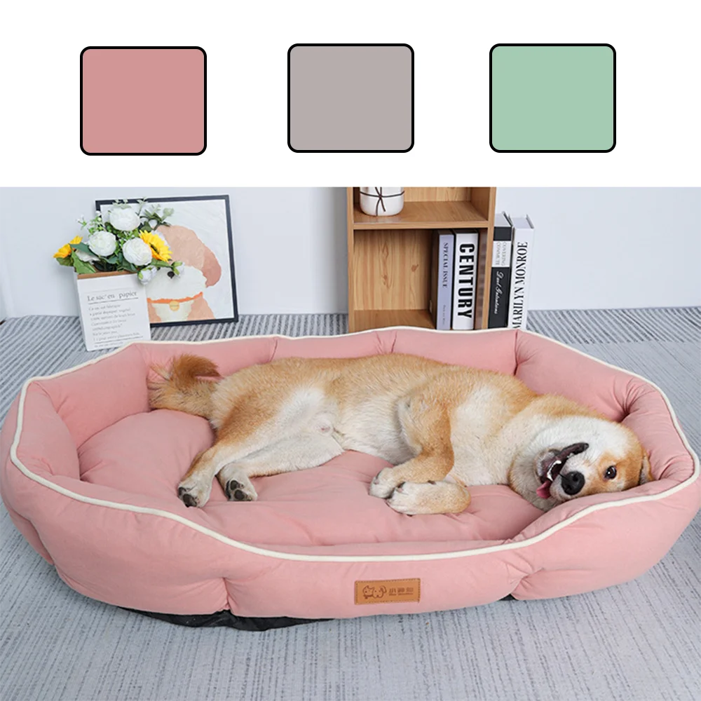Sofá para animais de estimação, cama grande para cães, casa para gatos, espaço grande, tapete de dormir, inverno, quente, almofada para cães