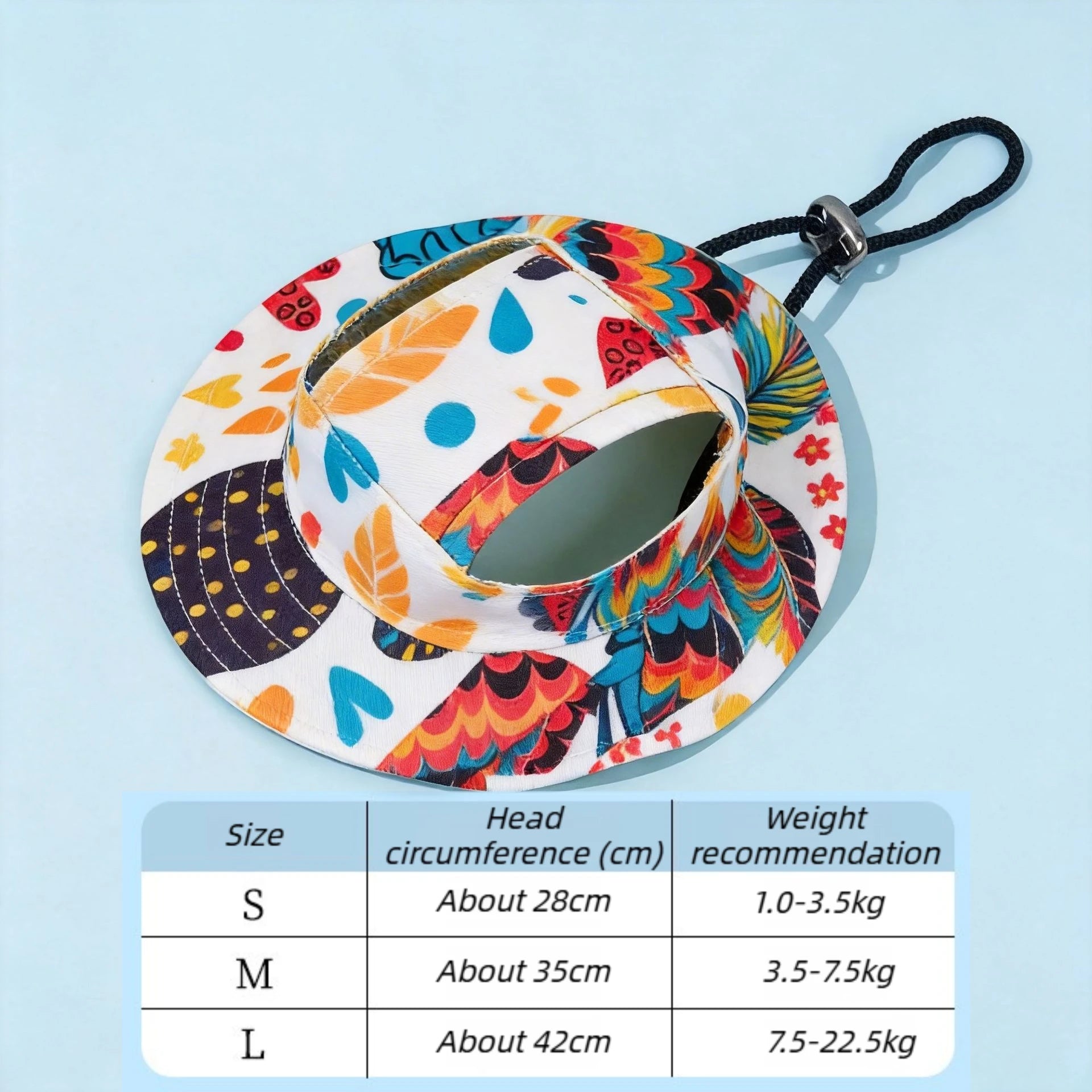Boné Ajustável para Cães com Estampa Fofa para Filhotes e Raças Pequenas, Chapéu de Proteção Solar para Animais de Estimação para Caminhadas e Atividades ao Ar Livre