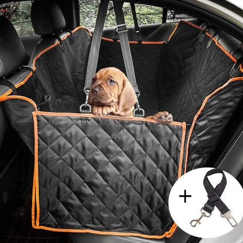Almofada para cães de carro, anti-suja e anti-arranhões, à prova d'água, almofada traseira para animais de estimação, algodão acolchoado, assento traseiro de carro, almofada para animais de estimação