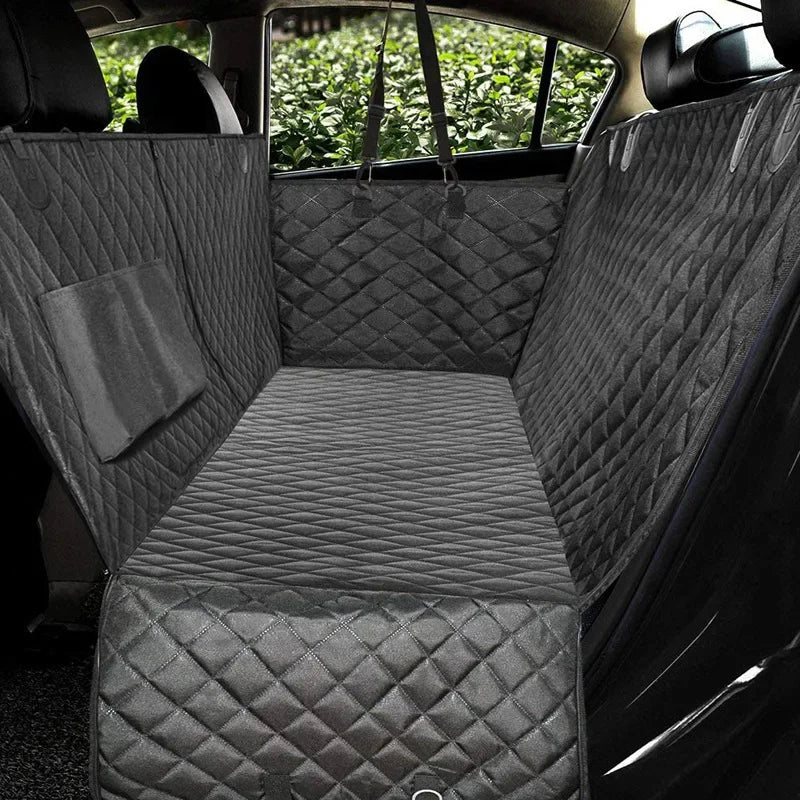 Almofada para cães de carro, anti-suja e anti-arranhões, à prova d'água, almofada traseira para animais de estimação, algodão acolchoado, assento traseiro de carro, almofada para animais de estimação