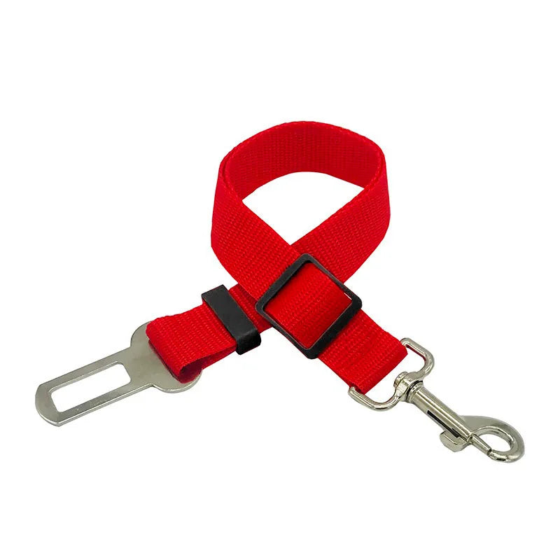 Novo cinto de segurança para cães e gatos, cinto de segurança para animais de estimação, veículo, clipe de chumbo, alavanca de segurança, tração, coleiras para cães gxq05