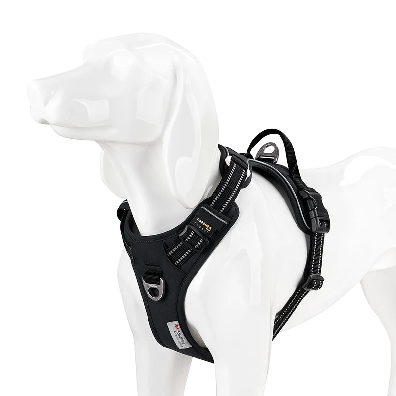 VERO AMOR Arnês para animais de estimação sem tração Nylon Reflexivo Arnês para cães Controle confortável ajustável Step-in Brilhante Truelove TLH5654