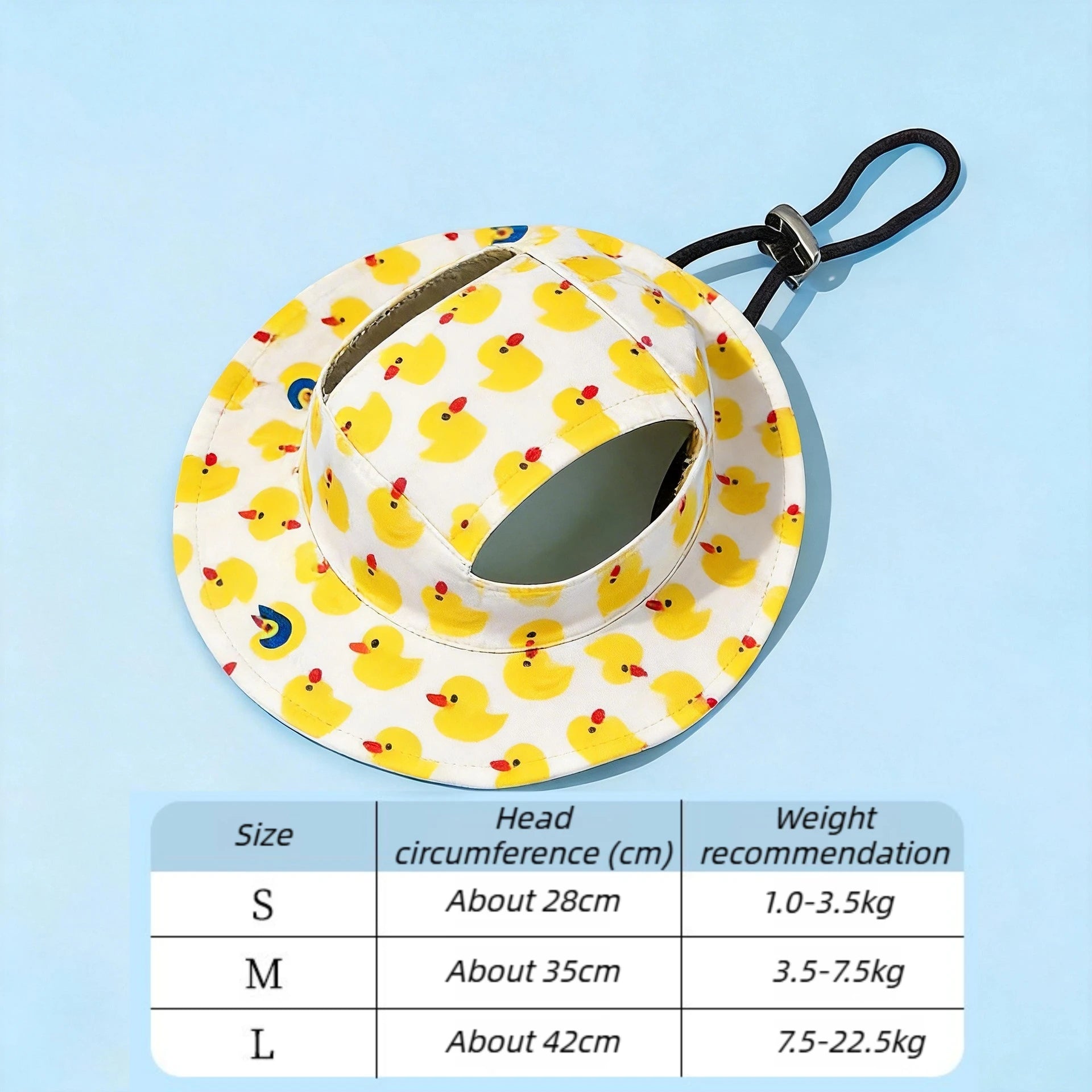 Boné Ajustável para Cães com Estampa Fofa para Filhotes e Raças Pequenas, Chapéu de Proteção Solar para Animais de Estimação para Caminhadas e Atividades ao Ar Livre