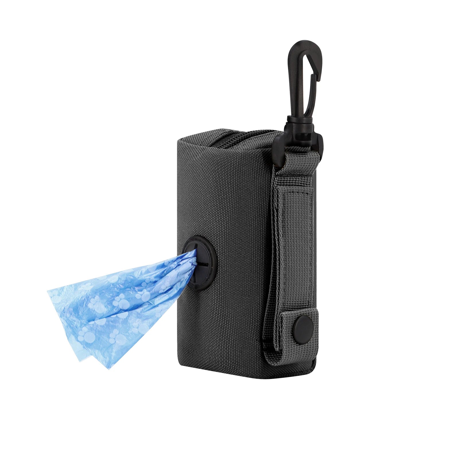 Dispensador de saco de resíduos de cachorro, dispensador de saco de cocô de animal de estimação anexado ao arnês, suporte de saco de armazenamento de cocô de cachorro, serve para coleira de cachorro, acessórios de chav