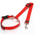 Cinto de segurança dois em um para animais de estimação, cor sólida, trela de chumbo de nylon, cinto de segurança ajustável para cães, coleira, acessórios para animais de estimação