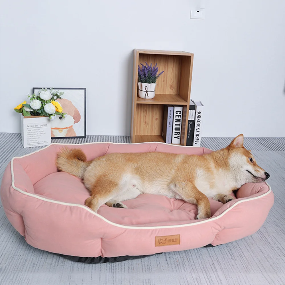 Sofá para animais de estimação, cama grande para cães, casa para gatos, espaço grande, tapete de dormir, inverno, quente, almofada para cães