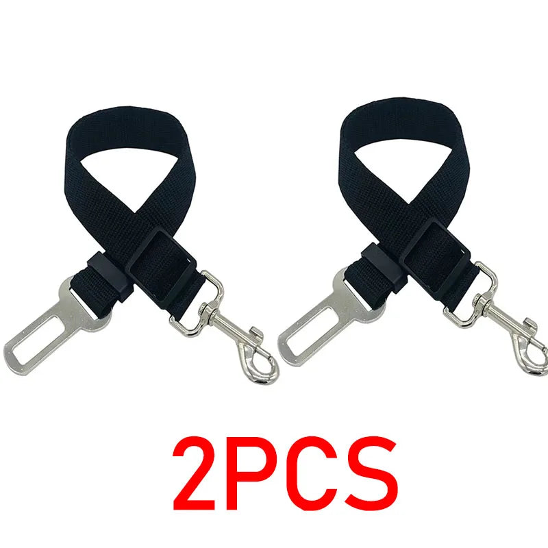 Novo cinto de segurança para cães e gatos, cinto de segurança para animais de estimação, veículo, clipe de chumbo, alavanca de segurança, tração, coleiras para cães gxq05