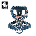 VERO AMOR Arnês para animais de estimação sem tração Nylon Reflexivo Arnês para cães Controle confortável ajustável Step-in Brilhante Truelove TLH5654