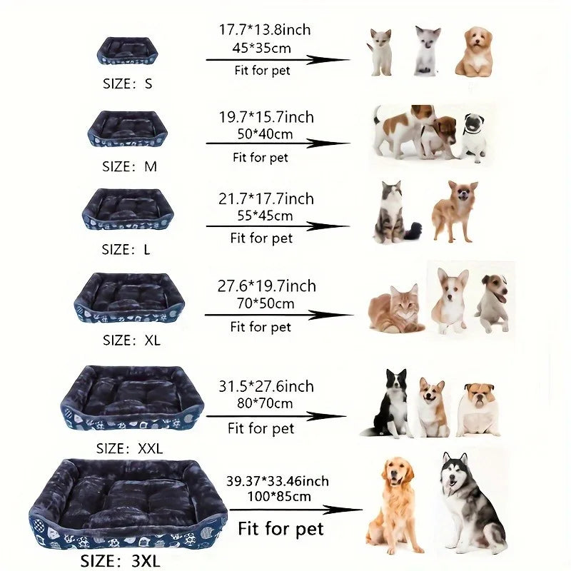 Cama para cães de estimação, sofá, tapetes de inverno, produtos para animais de estimação, acessórios para cães, cesta, suprimentos para casa grande, média e pequena, cama para gatos