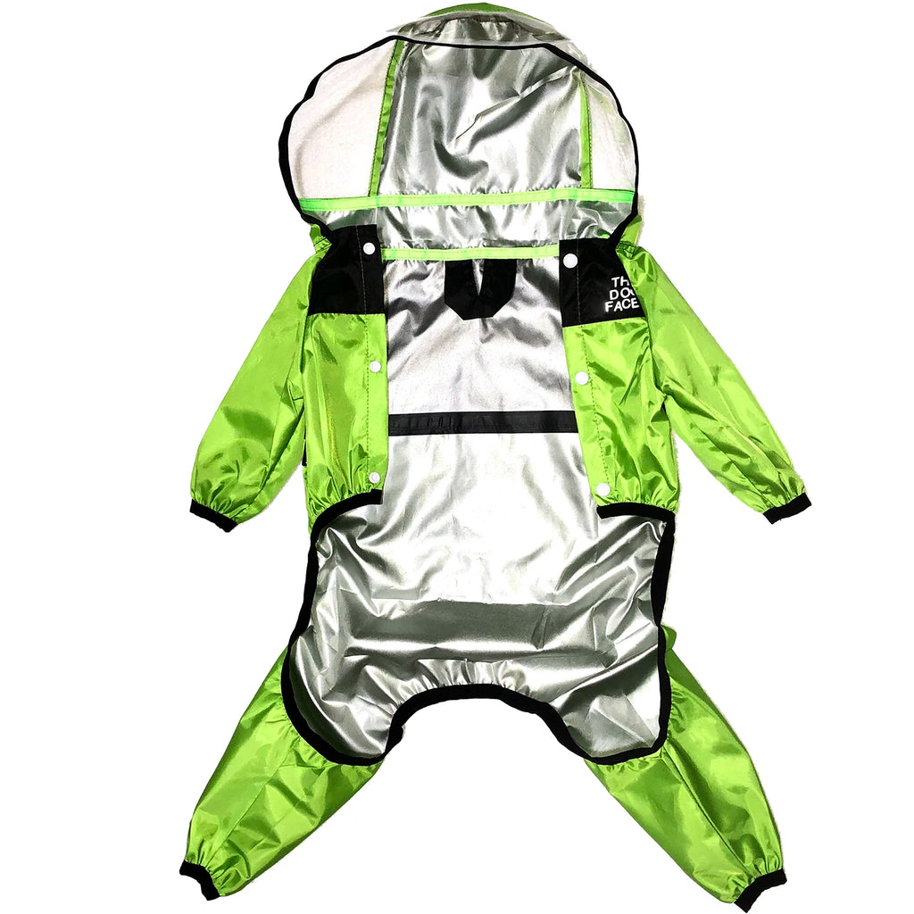 Capa de Chuva para Cães The Dog Face, Roupa Impermeável para Cães, Macacão e Jaqueta Resistente à Água para Cães, Casaco para Animais de Estimação