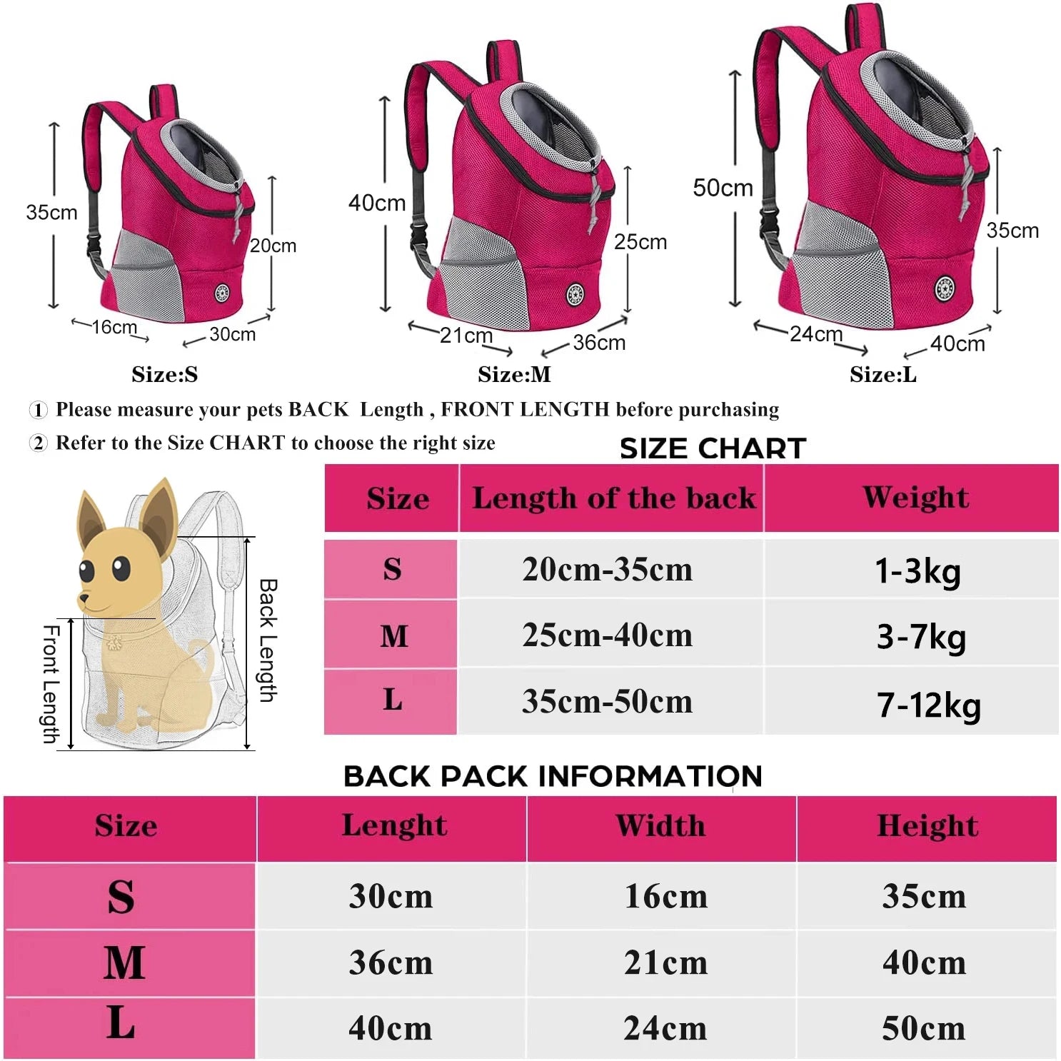 Saco de transporte do cão de estimação mochila de transporte do cão para cães pequenos viagem respirável portador do cão filhote de cachorro transportar animais de estimação suprimentos