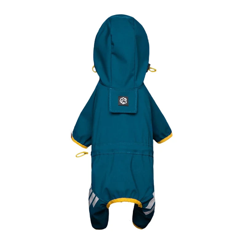 Capa de Chuva para Cães Refletiva e Impermeável, Roupas para Animais de Estimação, Capa de Chuva para Chihuahua e Maltese, Macacão para Cães Pequenos e Médios
