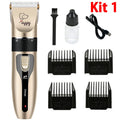 Kit elétrico de tosquiadeira para animais de estimação, para cães, aparador acessível, corte de cabelo, removedor de pelos de gato, conjunto de máquina profissional
