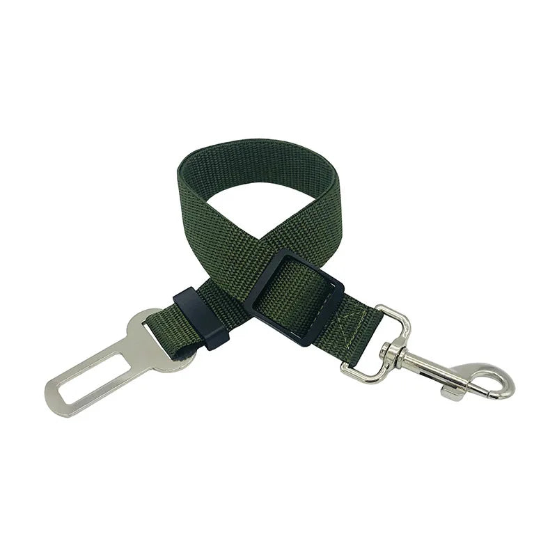 Novo cinto de segurança para cães e gatos, cinto de segurança para animais de estimação, veículo, clipe de chumbo, alavanca de segurança, tração, coleiras para cães gxq05