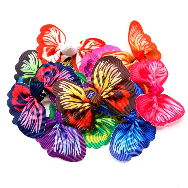 Cães pequenos acessórios arcos suprimentos de cabelo para animais de estimação filhote de cachorro grampos de cabelo yorkshire aliciamento mesa gato arcos accessoire pour chien